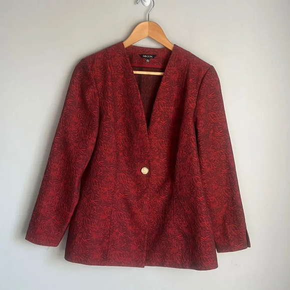 Misook Wispy Pattern Woven Jacket - Picture 3 of 13